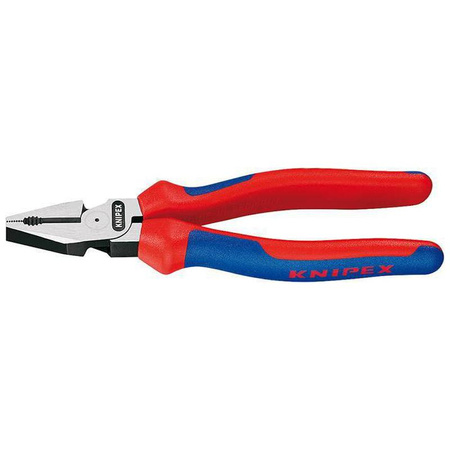 Szczypce uniwersalne o zwiększonym przełożeniu z rękojeściami powlekanymi tworzywem sztucznym 225 mm KNIPEX 
02 02 225