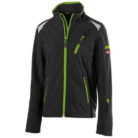 Kurtka dziecięca robocza softshell czarna 110-116 FORTIS