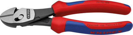 TwinForce® szczypce tnące boczne o zwiększonym przełożeniu z rękojeściami wielokomponentowymi 180 mm KNIPEX 73 72 180