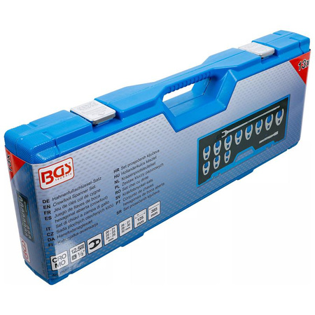 Zestaw 13 kluczy pazurowych 20-32 mm z otworem kwadratowym 12,5 mm (1/2"), BGS 1757