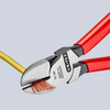 Szczypce tnące boczne z rękojeściami powlekanymi tworzywem sztucznym 160 mm KNIPEX 70 01 160