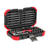 Zesatw bitów 1/4" z przełączalną grzechotką, adapterami i długimi bitami, 51 el., GEDORE RED, R33003051