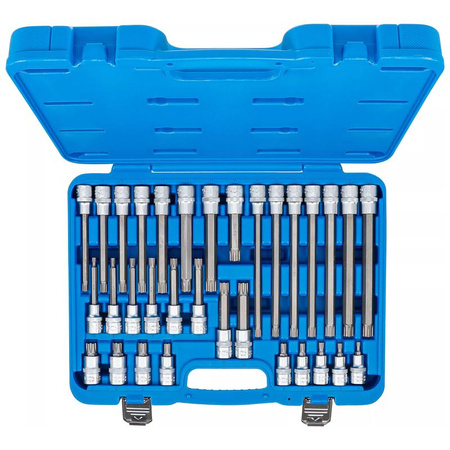 Zestaw 32 nasadek z bitem profil klinowy M5-14 (do RIBE), napęd 12,5 mm (1/2"), BGS 5183