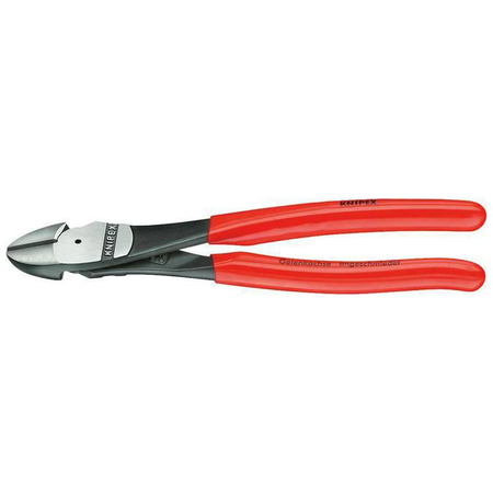 Szczypce tnące boczne o zwiększonym przełożeniu z rękojeściami powlekanymi tworzywem sztucznym 140 mm KNIPEX 
74 01 140