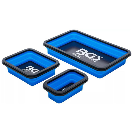 Zestaw 3 miseczek magnetycznych silikon przyrząd składany, BGS 74501