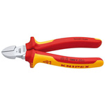 Szczypce tnące boczne z rękojeściami izolowanymi VDE 125 mm KNIPEX 70 06 125