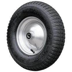 Koło zapasowe do taczki 400/100mm - łożysko kulkowe, oś 17 mm, Praktica CAPITO