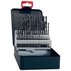 Zestaw wierteł krętych DIN338, HSS, walcowane rolkowo,typ RN, 1,0-10,5mm + wiertło do otw.pod gwint FORTIS