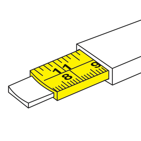 Miarka zwijana z autoblokadą, 3 m x 16 mm, Silverline 856321