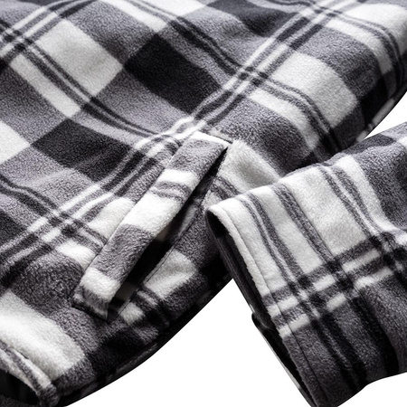 Ocieplana koszula w kratę czarno/biała, Rozmiar M, Scruffs T55354