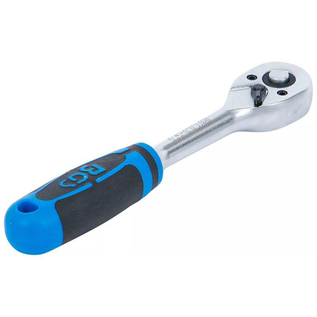 Grzechotka dwustronna z drobnym uzębieniem 6,3 mm (1/4"), wersja prosta, BGS 680