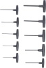 Zestaw 10 wkrętaków imbusowych 2-10 mm z poprzeczną rękojeścią, BGS Diy 791