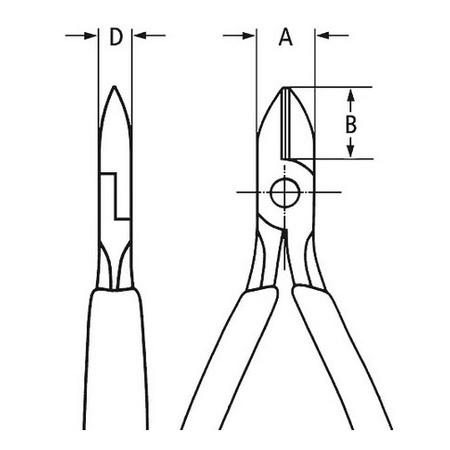 Szczypce tnące boczne dla elektromechaników 125 mm KNIPEX 76 05 125