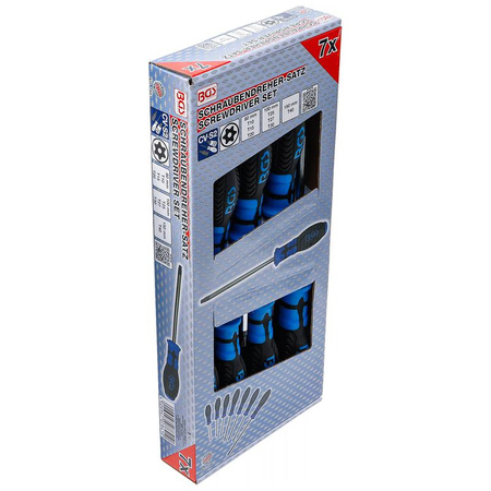 Zestaw 7 wkrętaków Torx z otworem T10-T40, BGS 7841