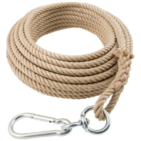 Lina do wciągarki 20 mm długość 30 m pętla i karabińczyk