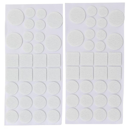 Zestaw białych podkładek filcowych 64 szt., BGS Diy 80701