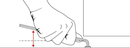 Klucz imbusowy z kulką 6 mm i skróconym ramieniem Rainbow PB Swiss Tools 2222 L