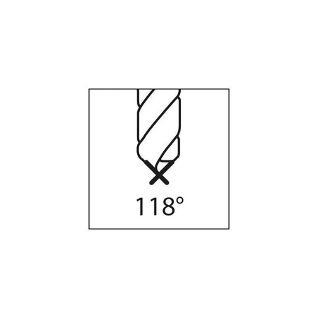 Nawiertak Ø 1,6 mm HSS-Co5, Ø chwytu 4 mm, długość 31,5 mm, kąt 60°, TiAlN FORMAT