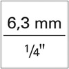 Grzechotka dwukierunkowa z przelacz.dzwign.863P 1/4", 20 zebow 115mm HAZET