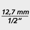 Wkrętakowa końcówka wymienna klucza nasadowego 1/2" 10x100mm do śrub z gniazdem 6-kątnym