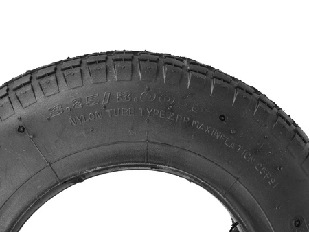 Opona z dętką do taczki lub wózka 365x80mm 3.25-8 2PR G71042 GEKO