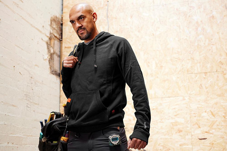 Bluza robocza z kapturem, czarna Eco Worker, Rozmiar S, Scruffs T55402