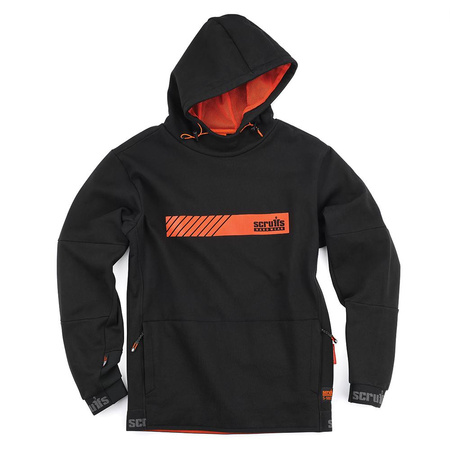 Bluza robocza z kapturem Tech, czarna, Rozmiar XL, Scruffs T56082