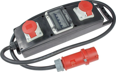 Listwa zasilajaca rozgałężnik pełna guma S10 400 V, 32 A, 22 kW