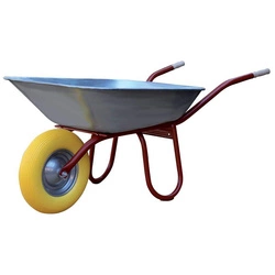 Taczka budowlana Praktica 85 PU z kołem piankowym i łożyskami kulkowymi, CAPITO