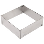 Forma do ciasta, prostokątna, regulowana, stalowa, KH-1906