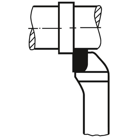 Nóż tokarski boczny odsadzony, prawy, 10 x 10 x 90 mm, DIN 4980, P25/30 WILKE