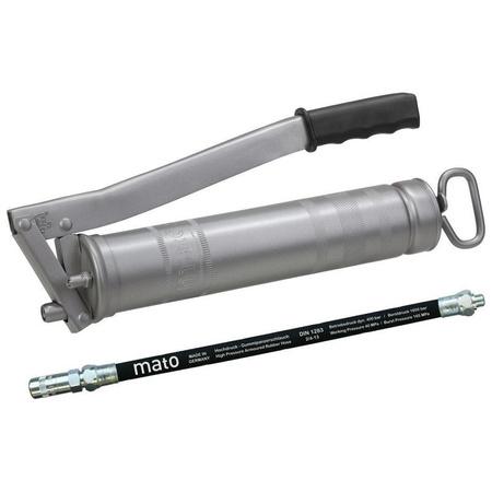 Smarownica stalowa ręczna E500 MATO z dźwignią, M10x1, na wkłady 400/500 g