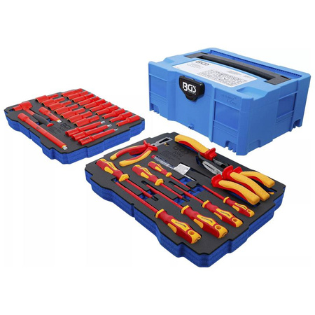 Zestaw szczypiec VDE / wkrętaków i kluczy nasadowych BGS systainer® 36 szt., BGS 70230