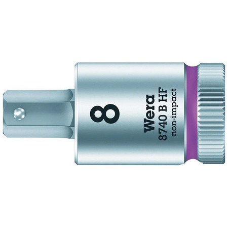 Nasadka Zyklop z bitem imbusowym 8 x 38,5 mm, napęd 3/8", z funkcją przytrzymywania, 8740 B HF Wera