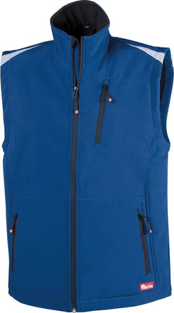 Kamizelka męska robocza bezrękawnik softshell 3XL niebieski/czarny FORTIS