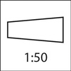 Rozwiertak stożkowy DIN9 HSS 8,0mm FORMAT