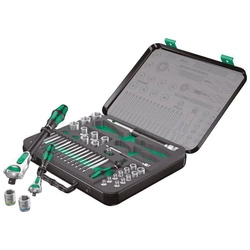 Grzechotka Zyklop Speed 1/4" i 1/2" w zestawie z bitami i końcówkami wymiennymi klucza nasadowego 8100 SA/SC 2 Wera