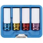 Zestaw ochronnych nasadek udarowych napęd 12,5 mm (1/2") 17 / 19 / 21 / 22 mm 4 szt., BGS 9847