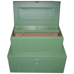 Metalowa skrzynka narzędziowa 690 x 360 x 310 mm, kolor zielony