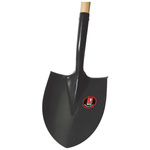 Łopata czarna 300x220mm trzonek jesionowy 120cm IDEAL