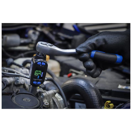 Cyfrowy adapter momentu dokręcenia 10 mm (3/8") 27 - 135 Nm, BGS 70211