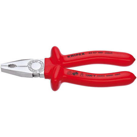 Izolowane szczypce uniwersalne izolowane 180 mm, 1000 V VDE, KNIPEX
