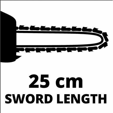 Piła łańcuchowa akumulatorowa GE-LC 18/25-1 Li KIT (3,0 Ah) z akumulatorem i ładowarką EINHELL
