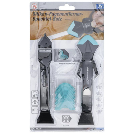 Zestaw 7 skrobaków do usuwania silikonu i szpachli, BGS Diy 85209