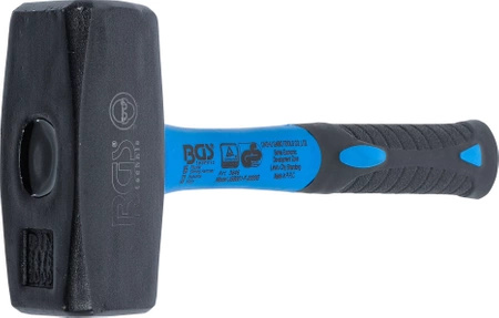 Młotek dwuobuchowy 2 kg, trzonek z włókna szklanego, BGS 3846