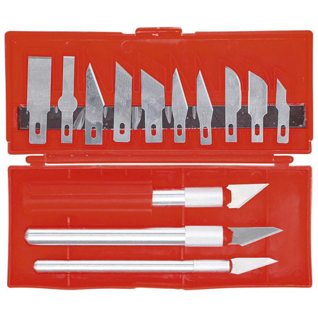Zestaw nożyków modelarskich 16 szt., BGS Diy 50613