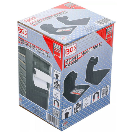 Uchwyty magnetyczne na rolki papieru, 2 szt., BGS 67159