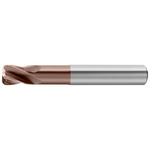 Frez torusowy do obróbki wykańczającej Ø 6 mm, promień naroża 0,2 mm, 4-ostrzowy, powłoka Perrox, typ H, norma zakładowa, G-Mold 65T Gühring