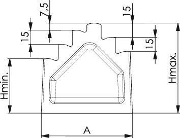 Podporka schodk.DIN6318 230/192,5-230mm AMF