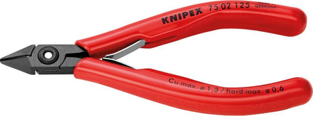 Szczypce tnące boczne dla elektroników z ostrzami ze skosem 125 mm KNIPEX 75 02 125